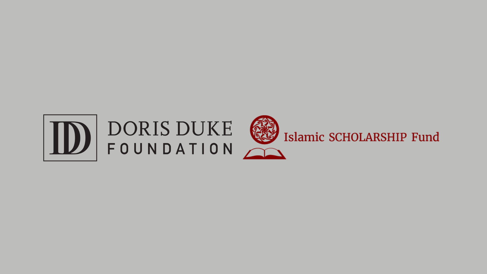 Logos of Doris Duke Foundation and Islamic Scholarship Fund