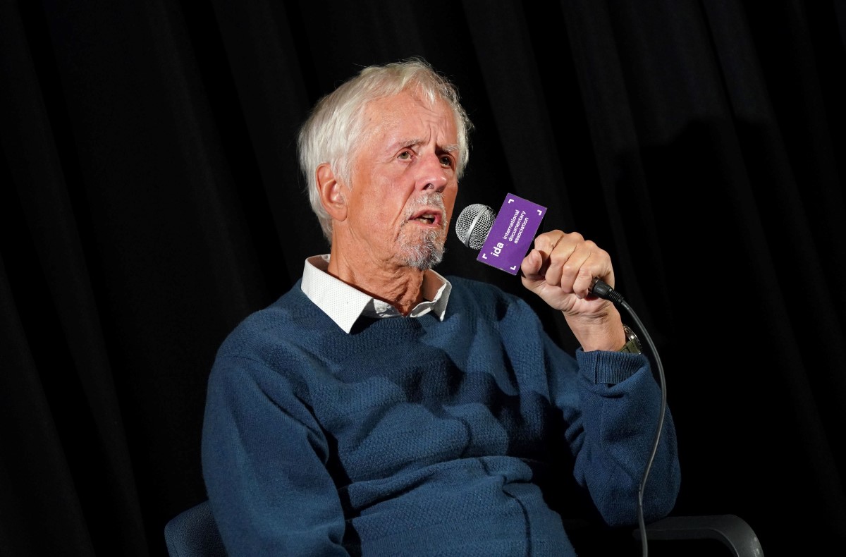Michael Apted, speaking at an IDA Screening Series showing of his final film, '63-UP.' Photo: Laura Ahmed