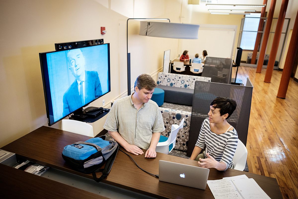 Housed in an historic cotton mill, the DFP offers a learning environment that fosters creativity and collaboration. Photo courtesy of Ken Bennett, Wake Forest University.