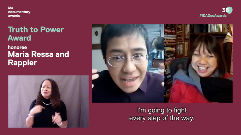 Maria Ressa of Rappler in conversation with Ramona S. Diaz