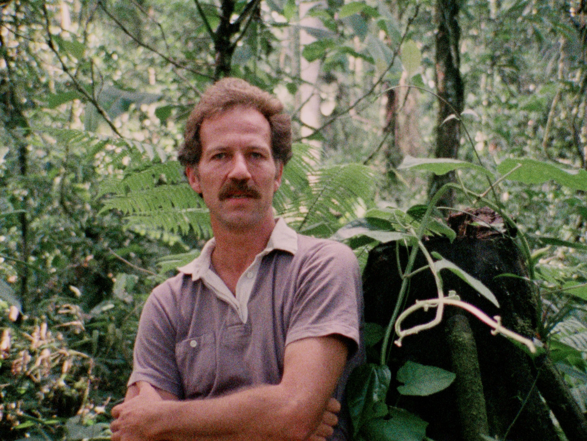 A young Werner Herzog in the jungle.