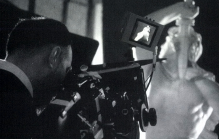 Cinematographer Michael Chin capturing Roman antiquity.