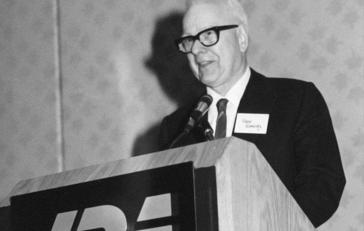 Pare Lorentz, the first IDA Career Achievement Award Honoree, 1985.