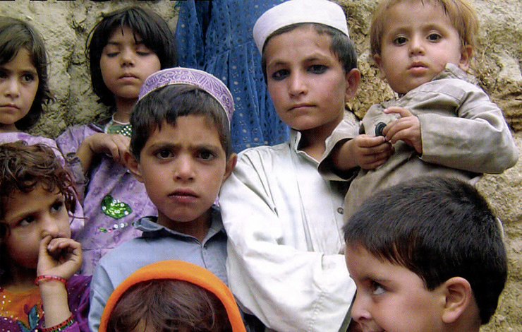 Children in Jalalabad. From 'Afghanistan Unveiled', written and directed by Brigitte Brault, with the participation of the trainees at the AINA Afghan Media and Cultural Center in Kabul, and airing on November 16 on PBS. Courtesy of Polly Hyman and the AINA Women's Filming Group/ITVS.