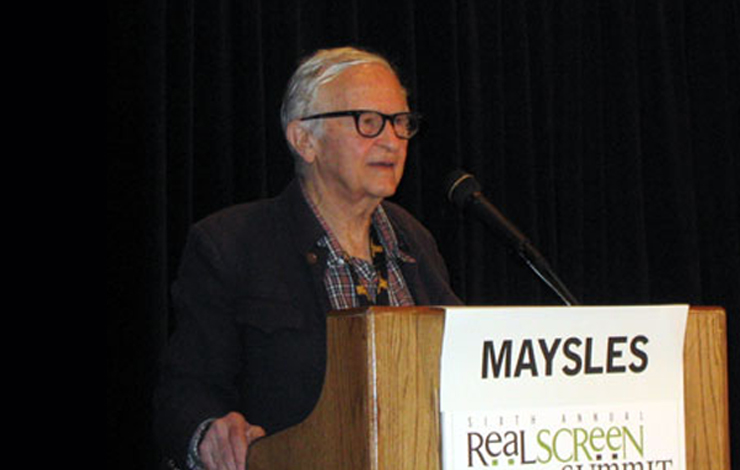  Filmmaker Albert Maysles, one of the keynote speakers at the 2004 RealScreen Summit. Courtesy of RealScreen