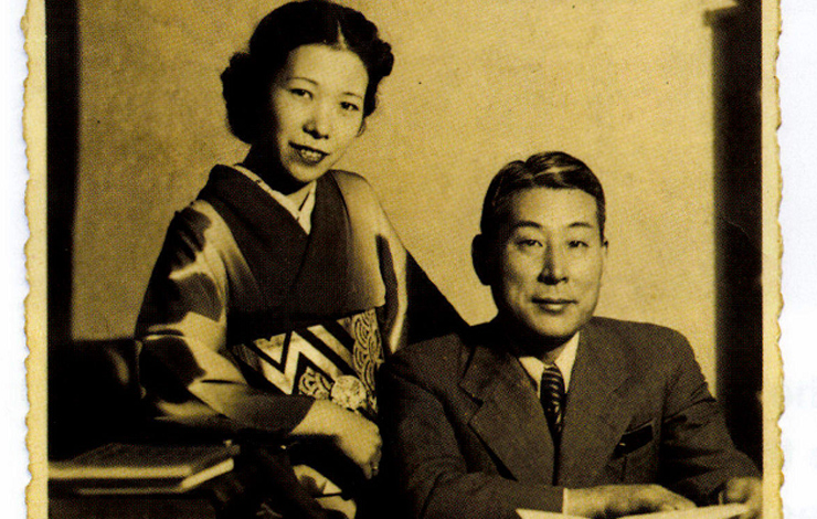 Chiune Sugihara (right) wlth his wife, Yukiko. From <em>Sugihara Conspiracy Of Kindness</em> Courtesy of diane estelle Vicari