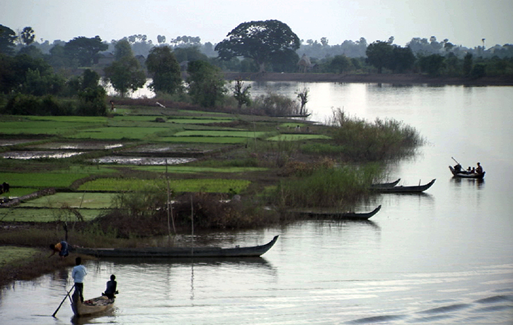 From Les Guthman's <em>Churning the Sea of Time: A Journey up the Mekong to Angkor</em>, which was insured by DeWitt Stern. Photo: Les Guthman. (c) 2006 XPLR Productions, LLC