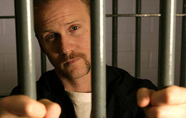 Filmmaker Morgan Spurlock behind bars, for the next of his '30 Days' series on F/X