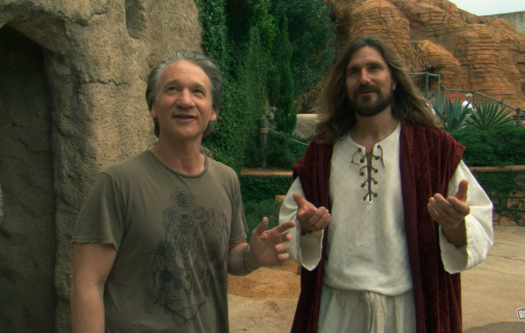 On location at The Holy Land Experience in Orlando, Florida during production for 'Religulous'