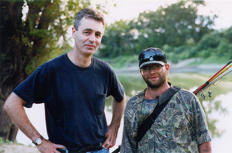 Filmmaker Steve James (left) with Stevie Fiedling, subject of  James’ 'Stevie'. Courtesy of Kartemquin Films