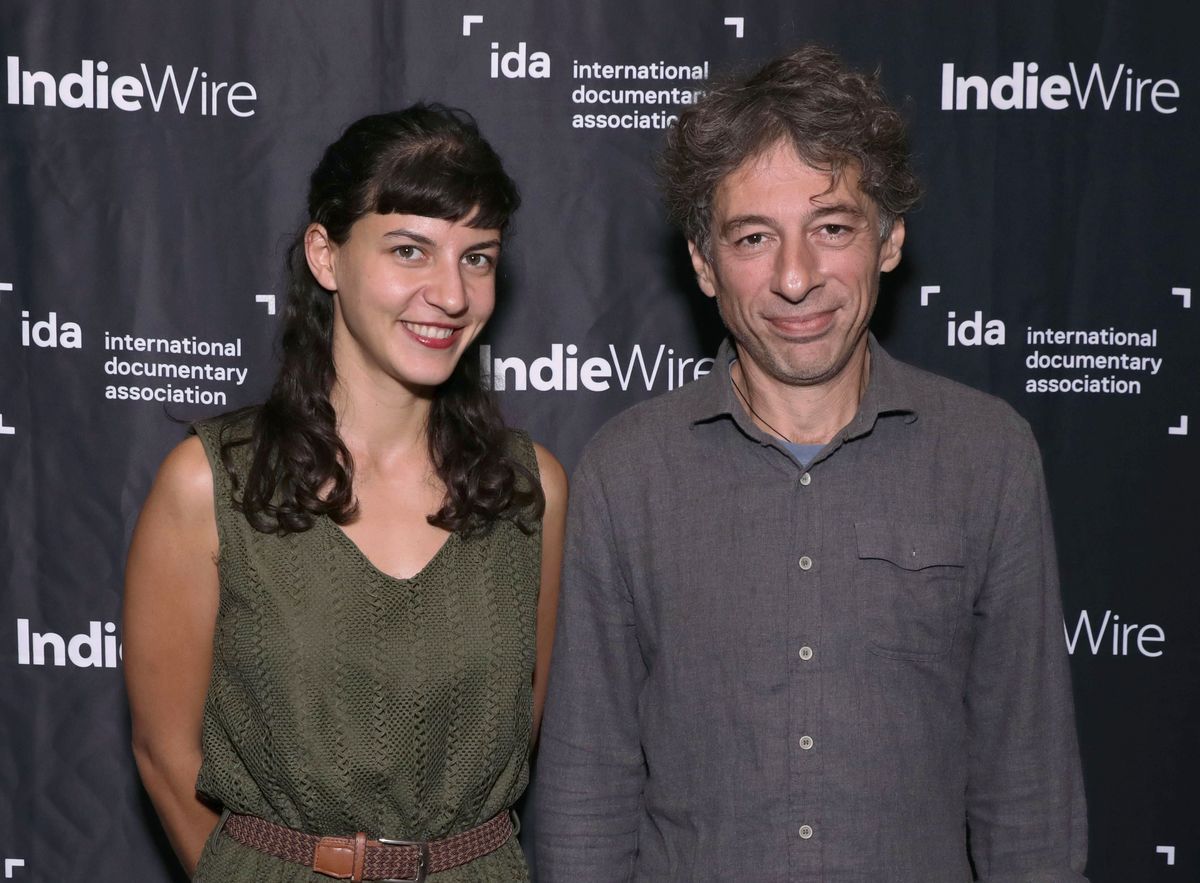 'Honeyland' directors Tamara Kotevska and Ljubomir Stefanov, following a screening at the IDA Screening Series. 