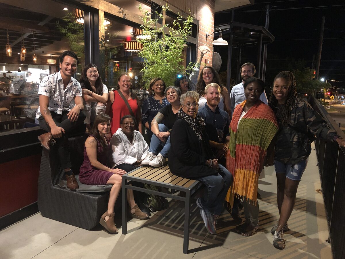 Board, staff and allies of Working Films at a strategic planning retreat, September 2019. Courtesy of Working Films