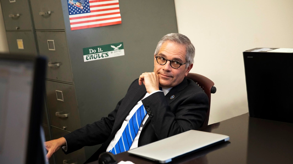 Larry Krasner, protagonist from the docuseries 'Philly D.A.' Courtesy of Beck Media