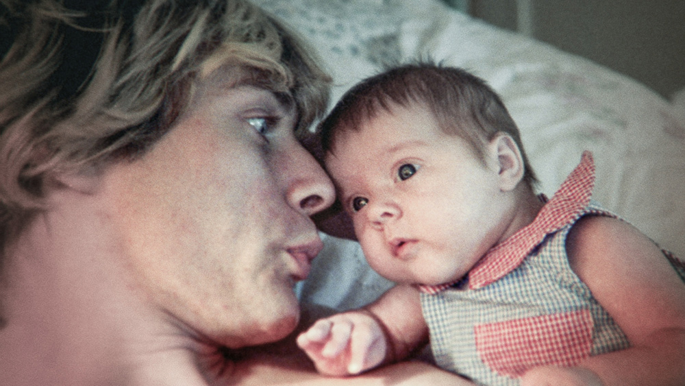 Kurt Cobain with his daughter, Frances. Photo: The End of Music, LLC/courtesy of HBO