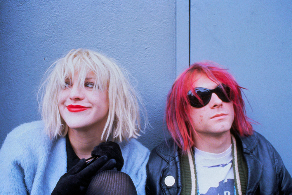 Kurt Cobain and Courtney Love. Photo: Dora Handel/Corbis/courtesy of HBO