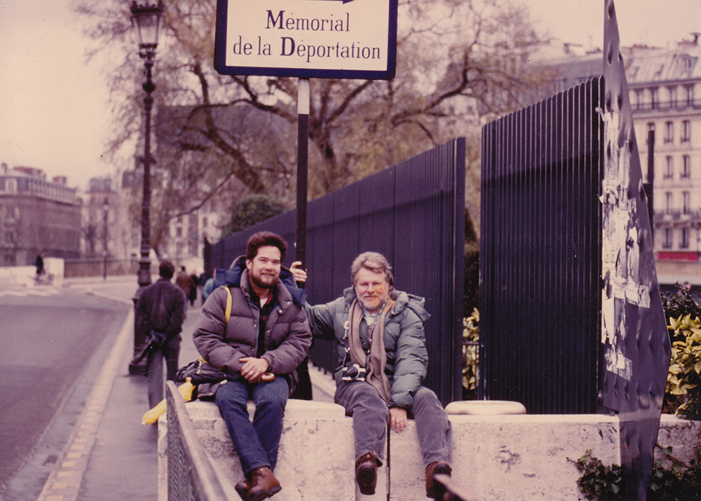Richard Adams  and Tony Sullivan in exile, 1985 Photo: Rachel Waters