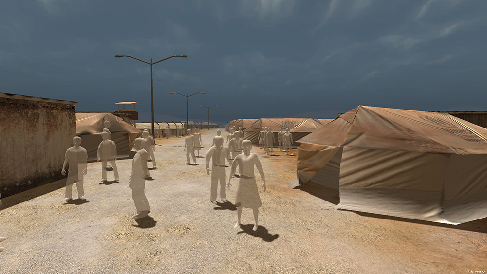 Nonny de la Peña's virtual reality work 'Project Syria'. Courtesy of Nonny de la Peña.