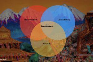 A Venn diagram with 'AI+Documentary' in the middle.