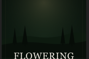 A stylized graphic of a Forest with the title Flowering Dusk