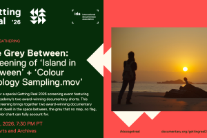 Graphic for  The Grey Between Screening of Island in Between + Colour Ideology Sampling