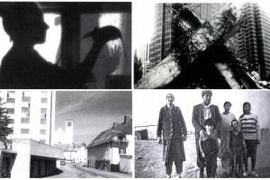 Clockwise, top-left: 'Rat Woman, In the Course of Human Events, Black Ashes' and 'Knittelfeld'