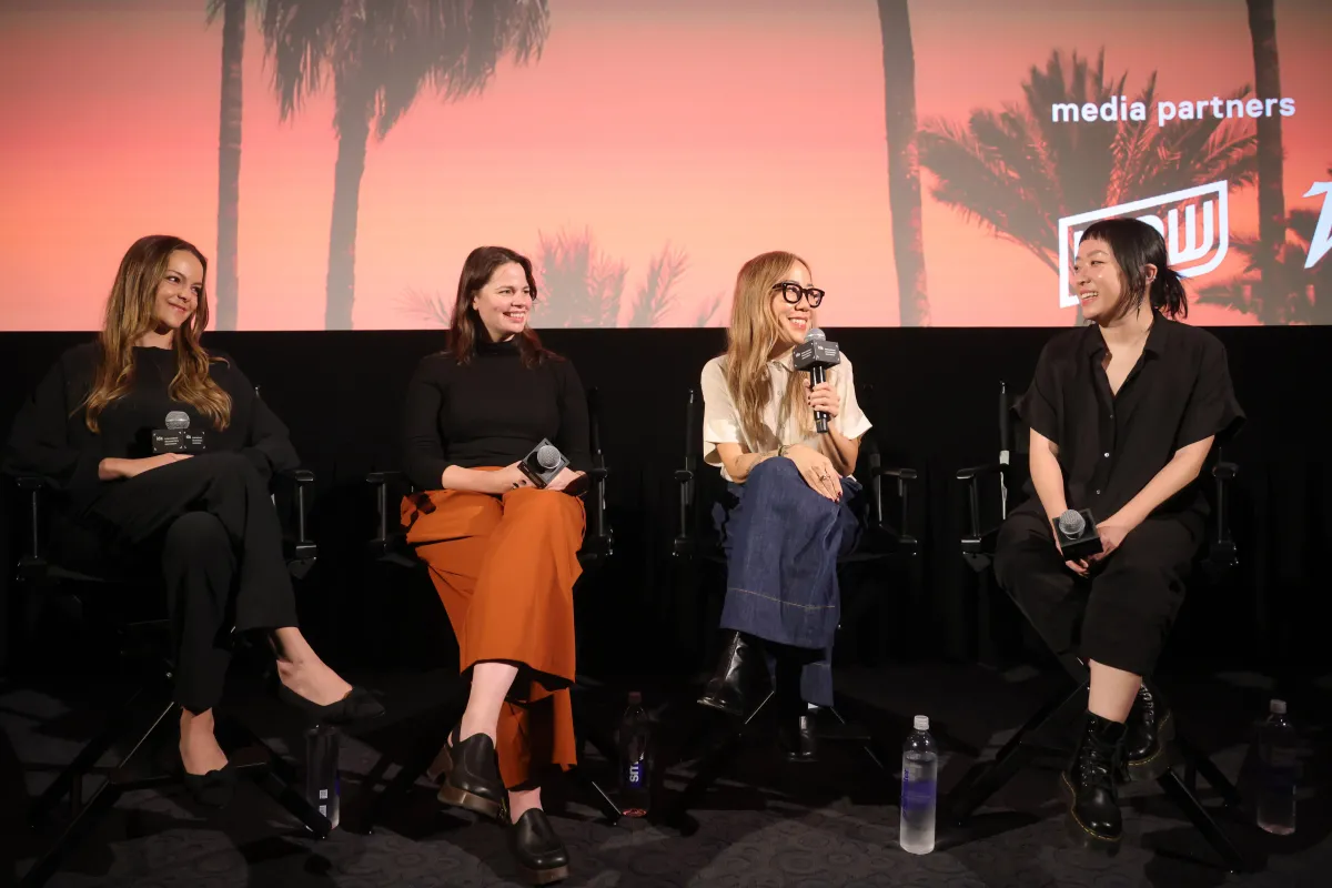 The Last of the Sea Women Q&A conversation featuring Director Sue Kim, Co-Producer Courtney Crockett, and Editor Erin Casper, moderated by filmmaker Sue Ding.