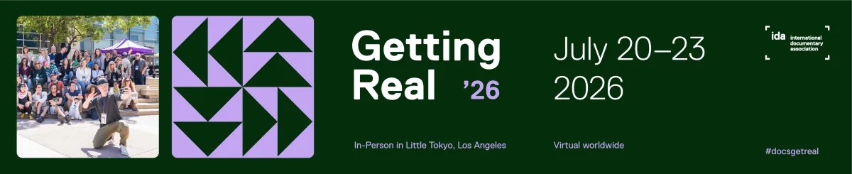 Dark green and purple with white text. Getting Real '26. July 20-23, 2026.