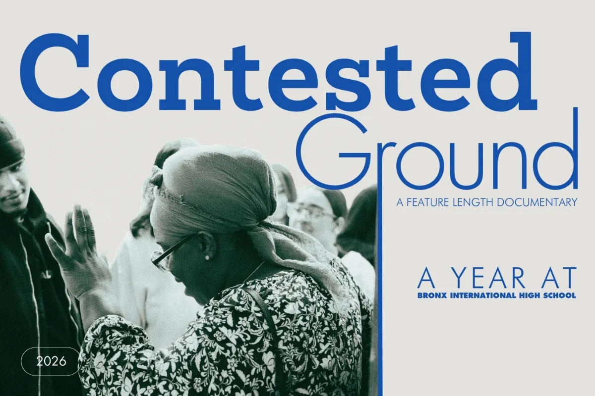 The title image for the feature film "Contested Ground"