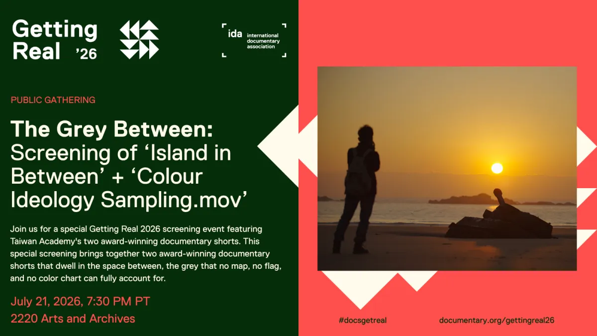 Graphic for  The Grey Between Screening of Island in Between + Colour Ideology Sampling