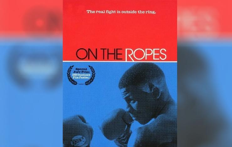 A red-and-blue movie poster from Nanette Burstein and Brett Morgen's 'On The Ropes'