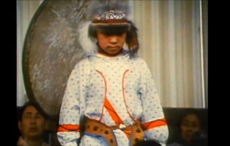 A young boy from 'Uksuum Cauyai: The Drums of Winter' by Sarah Elder and Leonard Kammerling