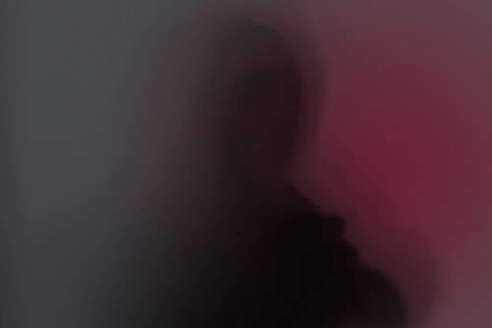 blurry shadow of a person