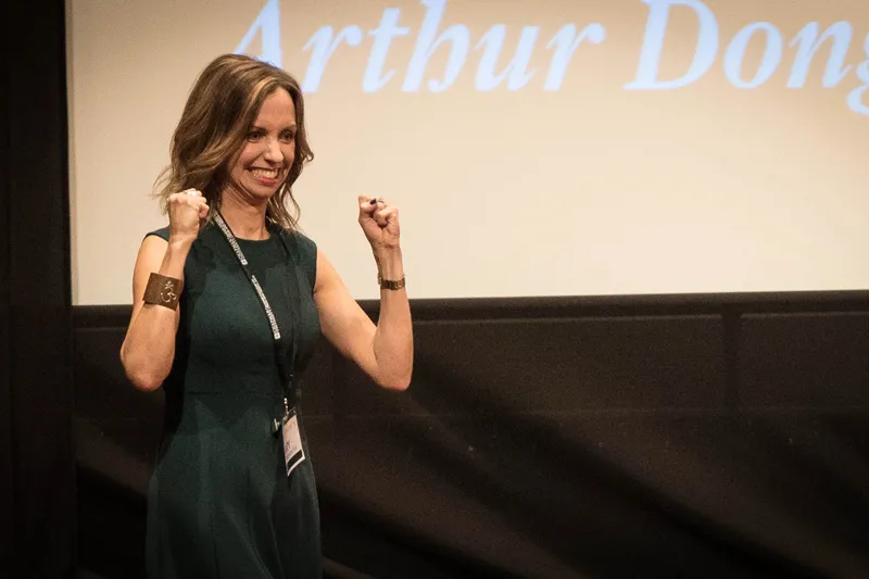 Caty Borum Chattoo with winning pose