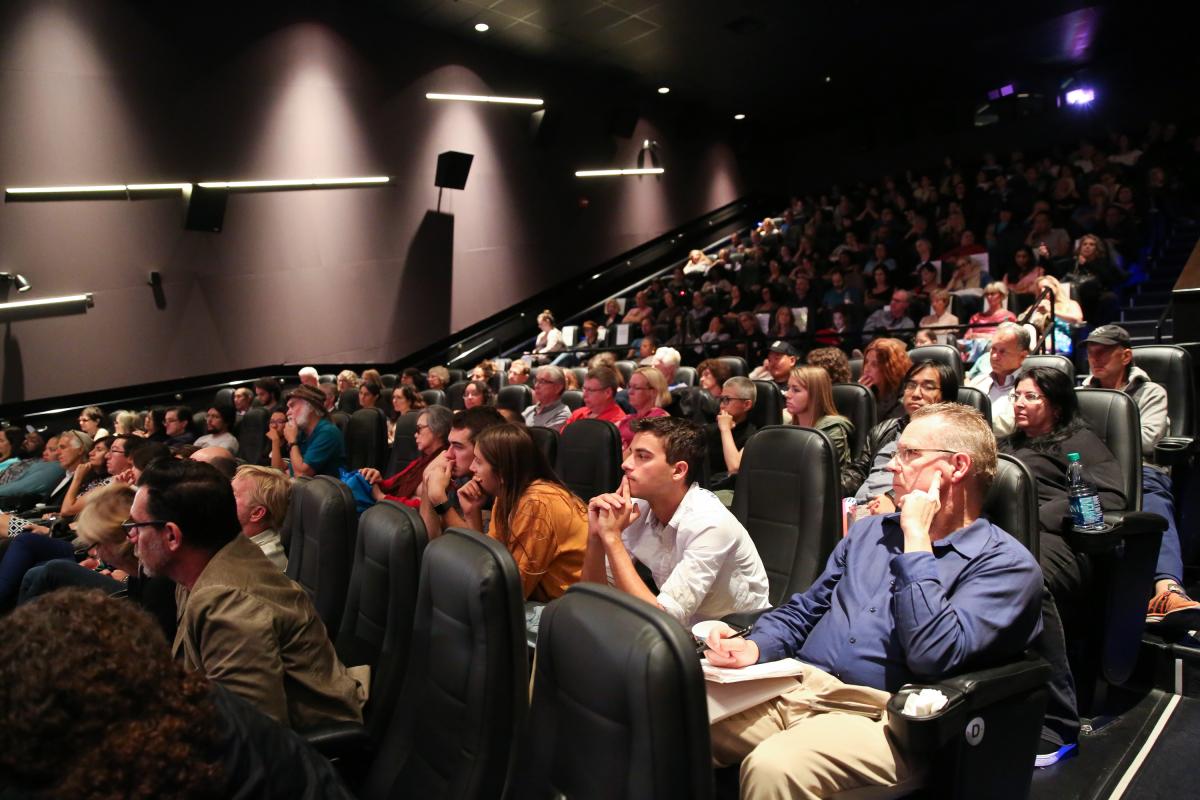 Screening Series Audience in the theater