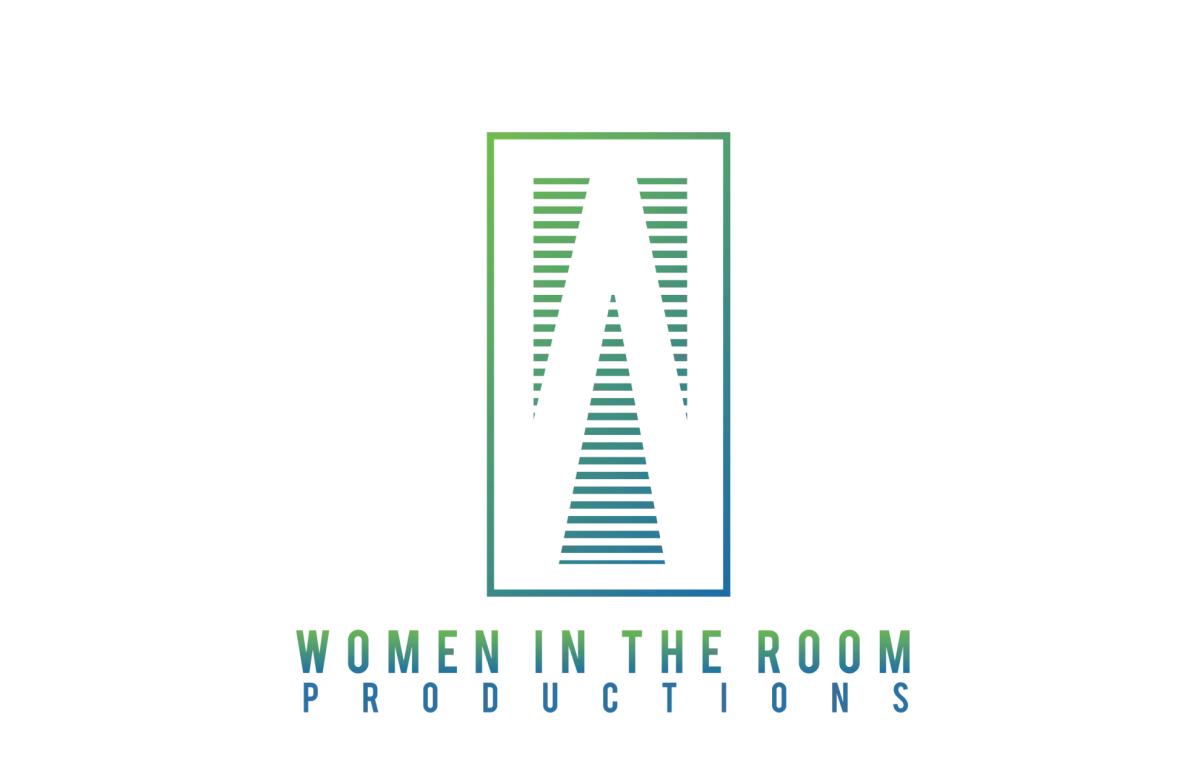 A green-blue gradient logo reading Women in the Room Productions