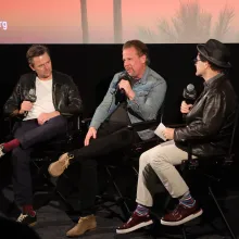 The Last Journey Q&A conversation features Directors Flip Hammar and Fredrik Wikingsson, moderated by Deadline's Editor Matt Carey.