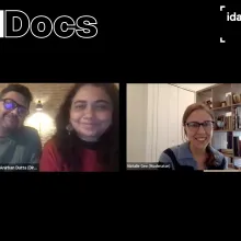 Nocturnes Q&A conversation featuring directors Anirban Dutta and Anupama Srinivasa, moderated by film journalist Natalie Gee. 