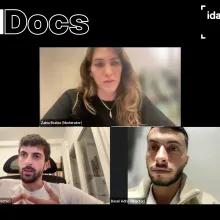 No Other Land virtual Q&A conversation featuring Basel Adra and Yuval Abraham, moderated by filmmaker/curator Zaina Bseiso.