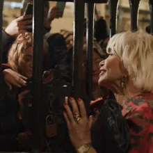 Isabel Allende meeting adoring fans after an event in Buenos Aires, Argentina