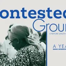 The title image for the feature film "Contested Ground"