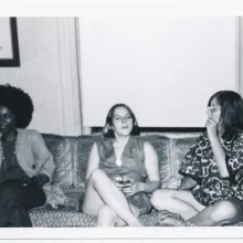 A black-and-white image of the members of the underground network of abortion providers, the Janes, from August 1972. Image from Emma Pildes and Tia Lessin’s ‘The Janes.’ Courtesy of HBO.