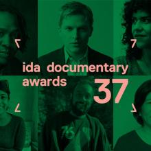 collage of headshots with logo of IDA Documentary Awards 37 on top