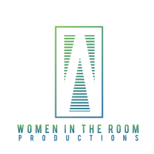 A green-blue gradient logo reading Women in the Room Productions