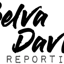 'Belva Davis Reporting' written in black font