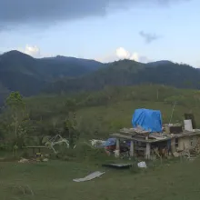 single building in Puerto Rican mountains