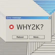 error message on a computer reading "why 2k?"