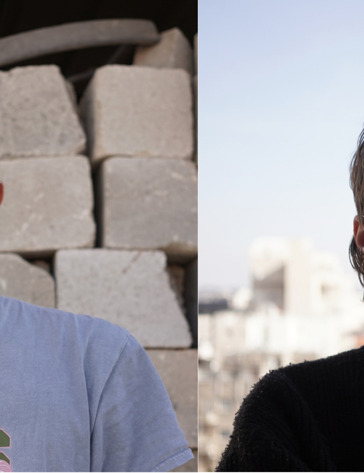Filmmakers Yuval Abraham and Rachel Szor, directors of NAZA